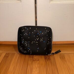 Authentic Comme des Garçons Leather Printed Compact Wallet